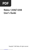 Nokia 1200/1208 User's Guide: Downloaded From Manuals Search Engine