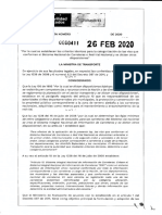 Resolucion No. 0000411 Del 26 de Febrero de 2020