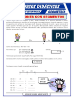 Adición y Sustracción de Segmentos para Primero de Secundaria