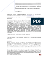 Dialnet FactoresQueInhibenLaCreatividadProfesoral 4230899 PDF