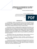 Fundamentos Jurídicos de Las Posiciones en El Golfo de Venezuela