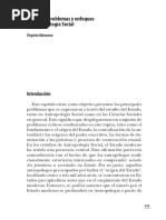 MANZANO, Virginia - El Estado. Problemas y Enfoques en Antropología Social