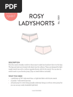 Cloth Habit 1001 Ladyshorts Instructions