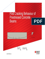 Post Cracking Behaviour of Prestressed Concrete Beams: I I A A