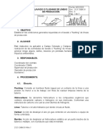 2121.O&M.01 Lavado o Flushing de Líneas de Producción Modificado