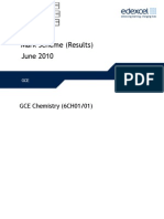 6CH01 6CH02 6CH07 6CH04 6CH05 6CH08 Summer 2010 Mark Scheme