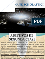 Adjetivos Segunda Clase