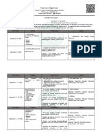 Saint James High School: Time Frame Content Competencies Output