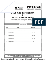 Unit-Dimensions & Basic Maths PDF