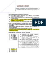 Administración de Proyectos - Preguntas