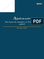 Des Bases de Donnees en Python Avec Sqlite3 PDF