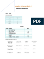 Foundation of Human Skills II - Utp