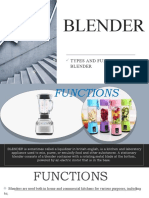 Blender: Types and Functions of Blender