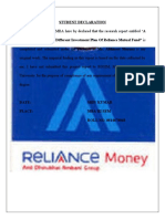 Analysis of Different Investment Plan of Mutula Fund (Reliance Money)