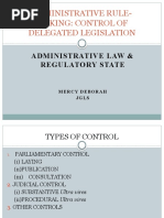 Controls - Safeguards of Delegated Legislation