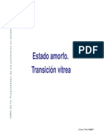 Tema 3. Estado Amorfo. Transicion Vitrea