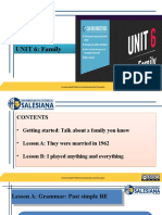 UNIT 6: Family UNIT 6: Family: Universidad Politécnica Salesiana Del Ecuador