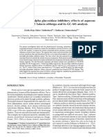 Alpha Amylase and Alpha Glucosidase Inhibitory Effects of Aqueous Stem Extract