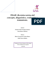 TDAH Revision Teorica Del Concepto, Diagnostico, Evaluacion y Tratamiento PDF