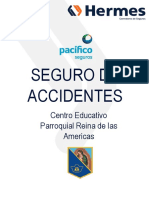 Flyer Informativo Accidentes PACIFICO - Reina de Las Americas