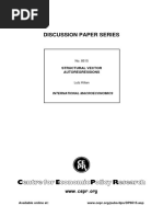 Discussion Paper Series: Structural Vector Autoregressions