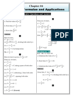 Chapter 4 Algebraic Formulae and Applications