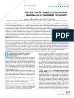 Aportaciones Desde La Psicología Organizacional Positiva para Desarrollar Organizaciones Saludables y Resilientes