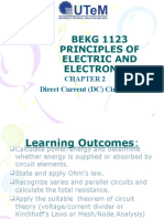 BEKG 1123 Principles of Electric and Electronics: Direct Current (DC) Circuits