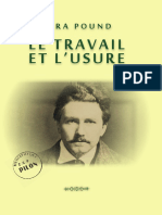 Ezra Pound - Le Travail Et Lusure