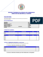 Formato Hoja de Vida 2019