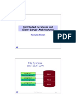 Distributed Databases and Client-Server Architectures: File Systems: Motivation