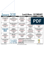 Sec Lunch Menu Jan 11