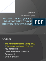 Online Techniques For Dealing With Concept Drift in Process Mining