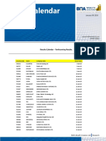 Result Calendar: Results Calendar - Forthcoming Results