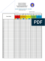 Oral Reading Verification Test - English: Class Adviser: - Grade & Section