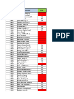 Class List Exam 1: Student Id Number