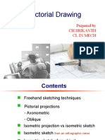 Pictorial Drawing: Prepared by CH - Srikanth CL in Mech