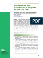 Implementation and Veri Fication of Pci Express Interface in A Soc