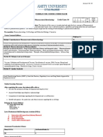 Format For Course Curriculum: Annexure CD - 01'