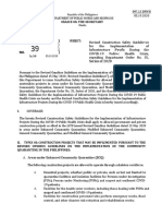 Revised Construction Safety Guidelir+es For The Implementation of Infrastructure Profs During Tke COVID-19 Publ+c Health Crisis, Repealing Department Order No. 35