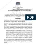 Decreto 0212 Nuevo Aislamiento - Pico y Cédula PDF