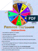 Verb Be Guess Who Cartoons Spin The Wheel Activities Promoting Classroom Dynamics Group Form - 93992