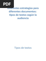 7 - Diferentes Estrategias para Diferentes Documentos