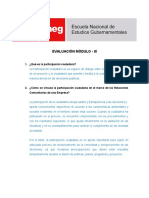 Módulo III Cuestionario Relaciones Comunitarias y Responsabilidad Social