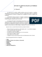 Guia para Presentar Un Artículo Bajo Las Normas Apa