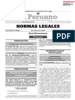 Normas Legales: Dición Xtraordinaria