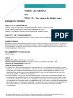 SEQUÊNCIA DIDÁTICA 12 - em Busca de Histórias e Paisagens Vívidas