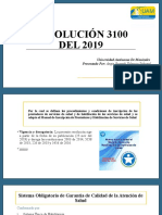 Resolución 3100 Del 2019 Resumen Diapositivas