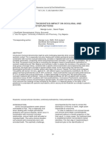 Iatrogenic Prosthodontics Impact On Occlusal and TMJ Dysfunctions