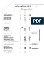 Footing Design According To BS8110 Code